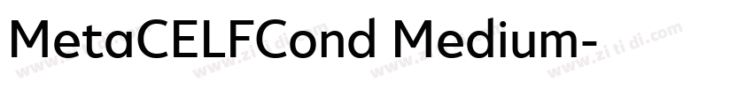 MetaCELFCond Medium字体转换